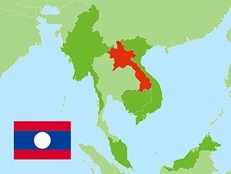 laos map