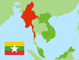myanmar map
