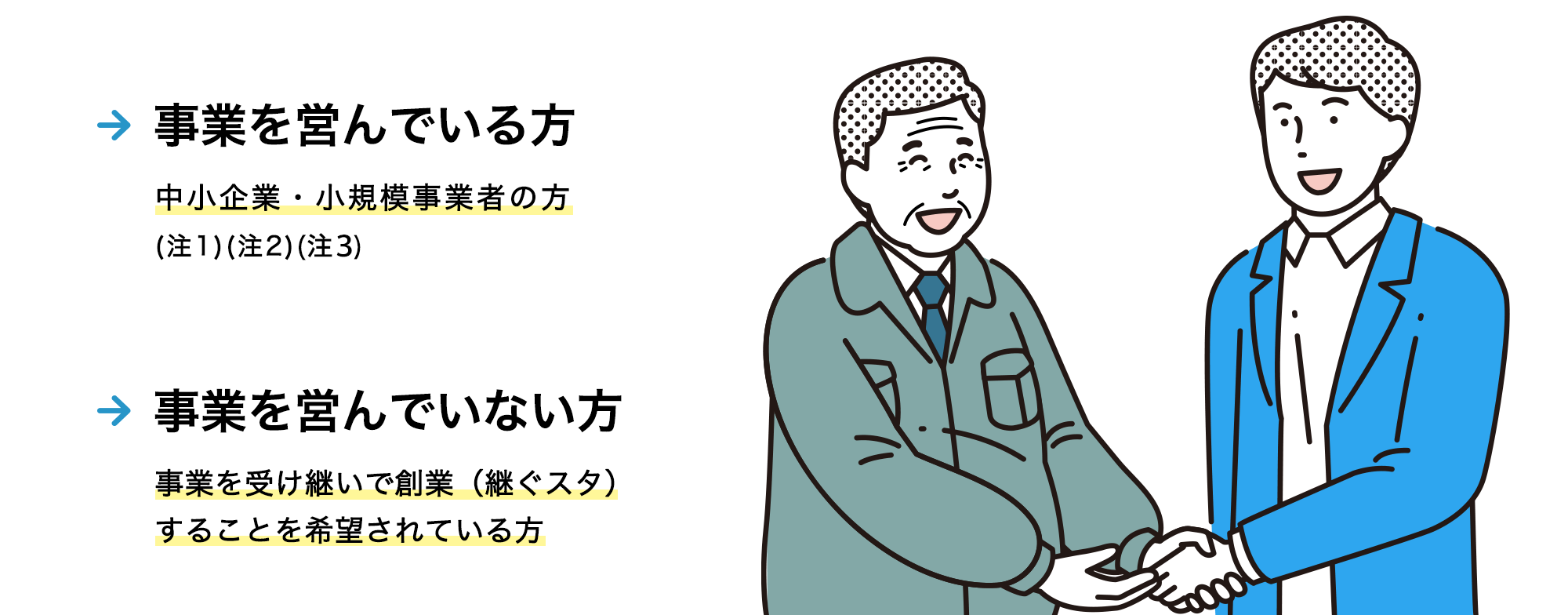 事業を営んでいる方、創業したい・事業拡大したい方