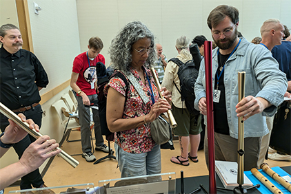 テキサスでの尺八フェスティバルの様子