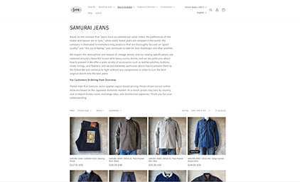 英語表記にも対応したホームページ