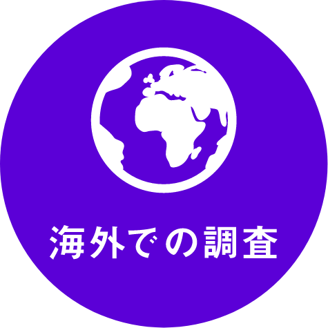 海外での調査