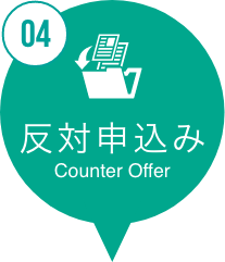 反対申込み counteroffer
