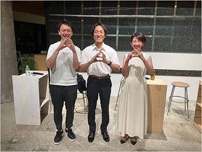 左から半澤様、壷井様、幸脇様