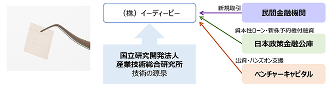 新たな事業に取り組むスタートアップの支援イメージ