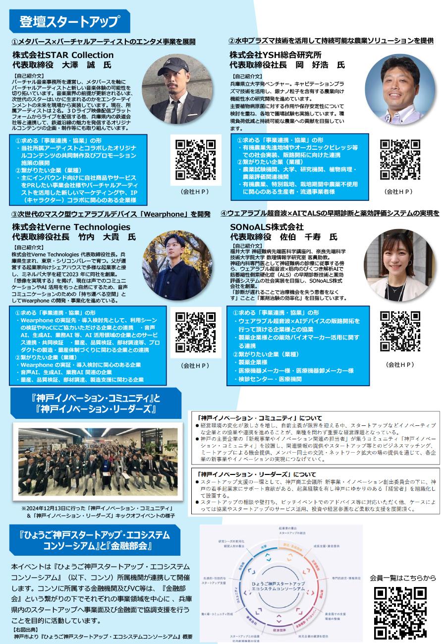 「『第4回「金融部会」×「神戸イノベーション・コミュニティ」MEETUP！』」を開催！（＠起業プラザひょうご）